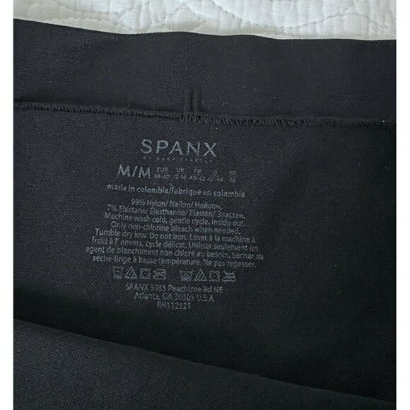 Spanx Look at Me Now Seamless Black Leggings Women's Sz M - Picture 5 of 7